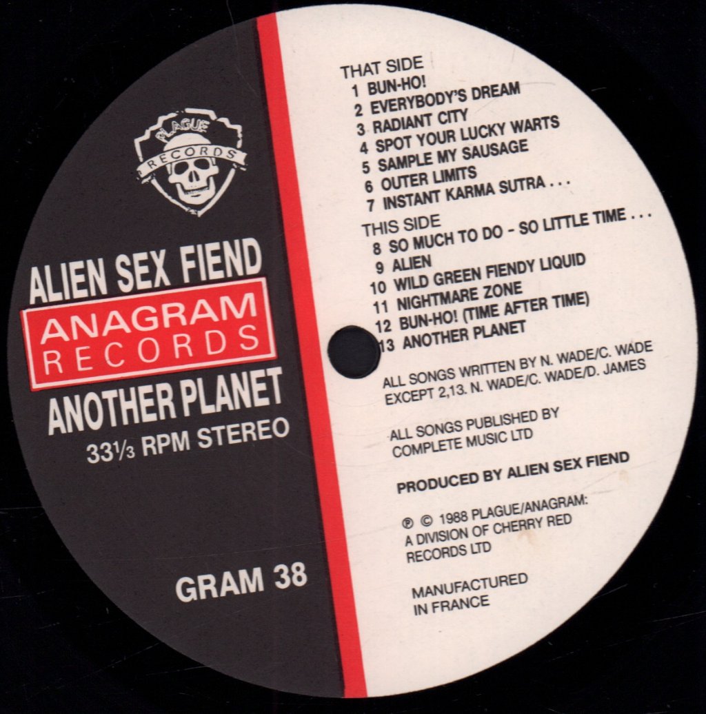 Alien Sex Fiend - Another Planet - Lp