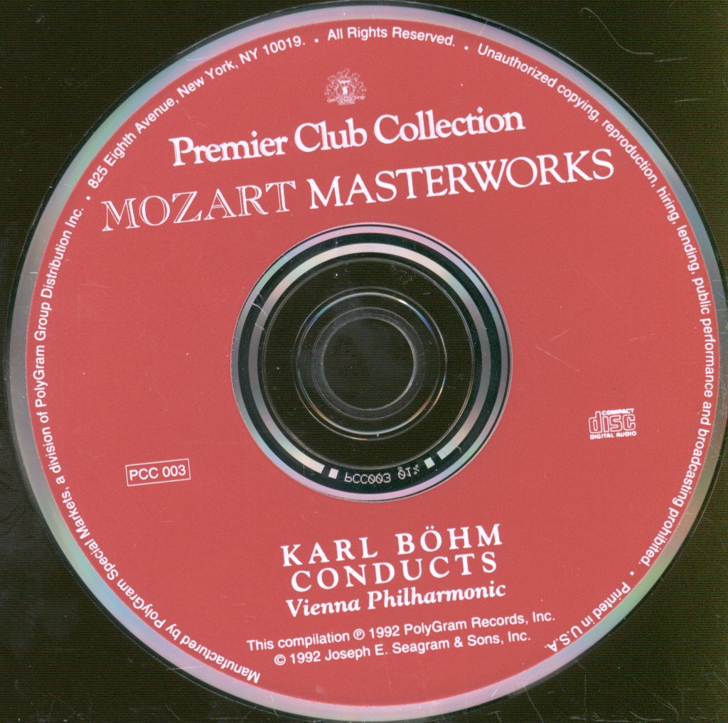 Karl Böhm, Vienna Philharmonic - Mozart Masterworks - Cd