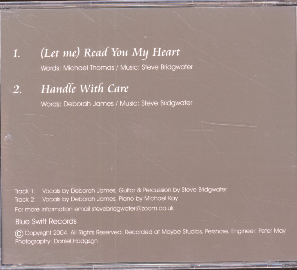 Deborah James - Let Me Read You My Heart - Cd