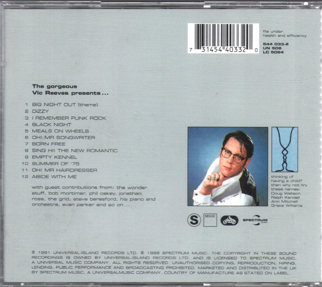 Vic Reeves - I Will Cure You - Cd