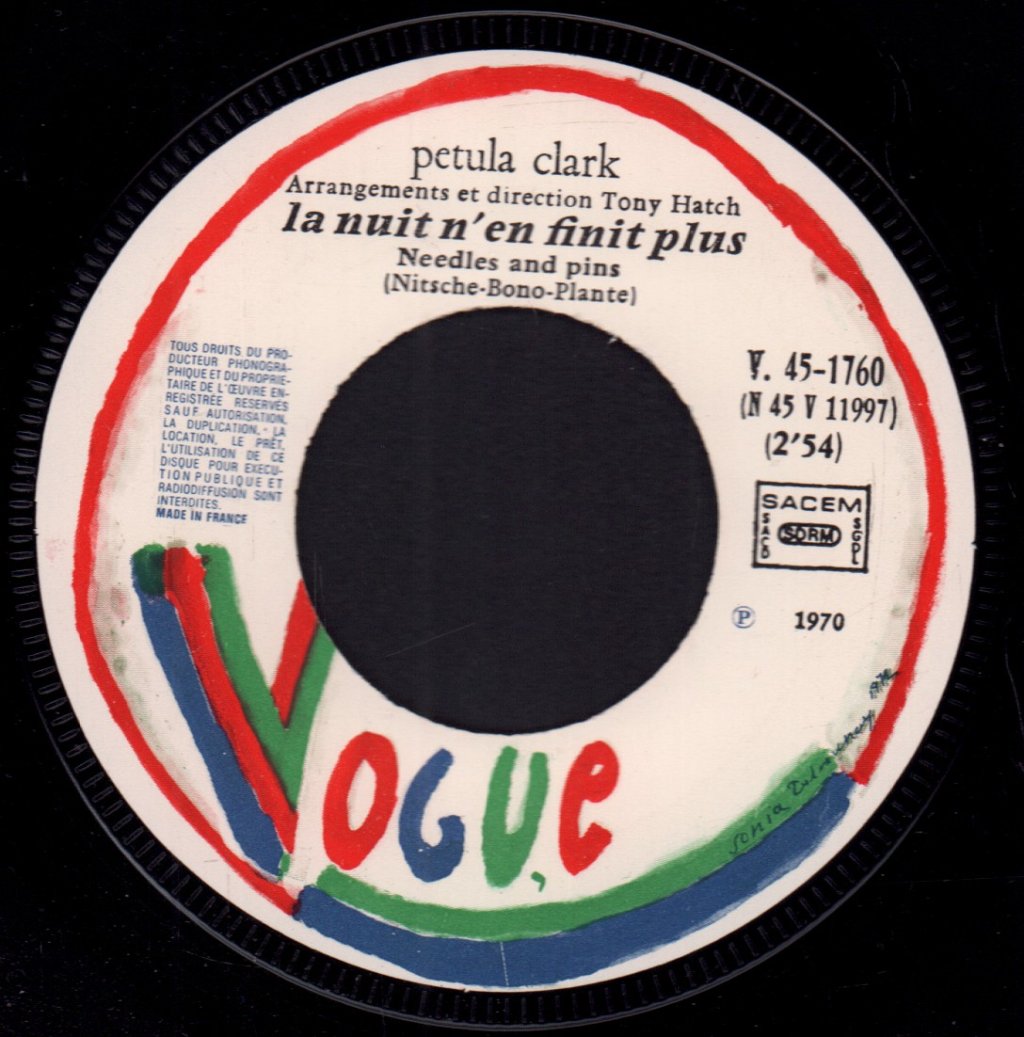 Petula Clark - La Nuit N'en Finit Plus - 7 Inch