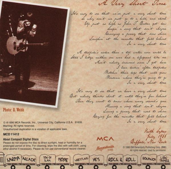 Todd Snider - Step Right Up - Cd