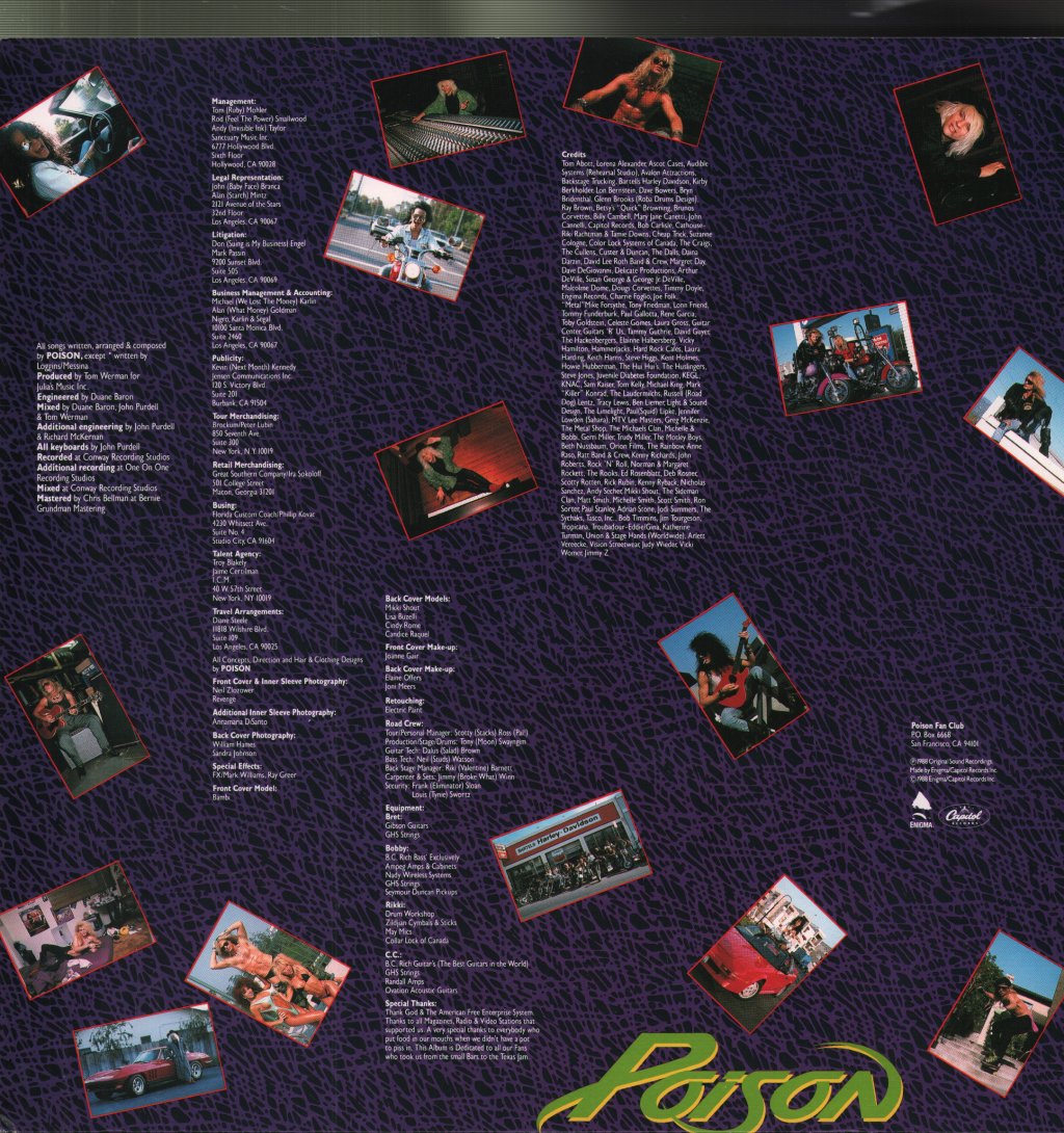 Poison - Open Up And Say...ahh - Lp