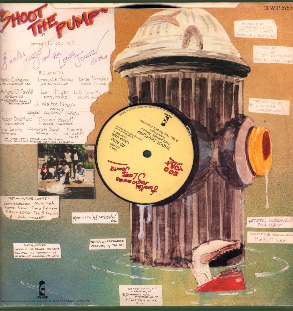 J Walter Negro And The Loose Jointz - Shoot The Pump - 12 Inch