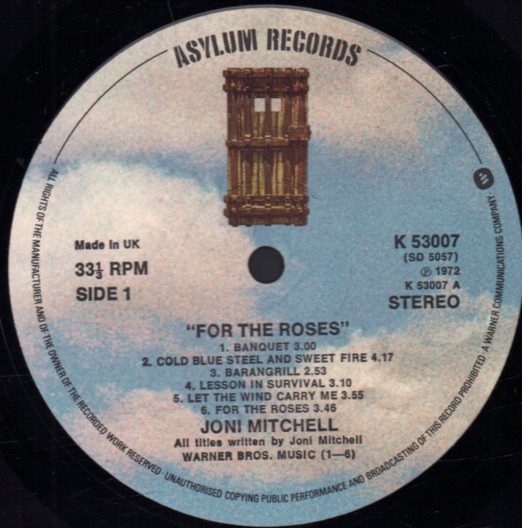 Joni Mitchell - For The Roses - Lp