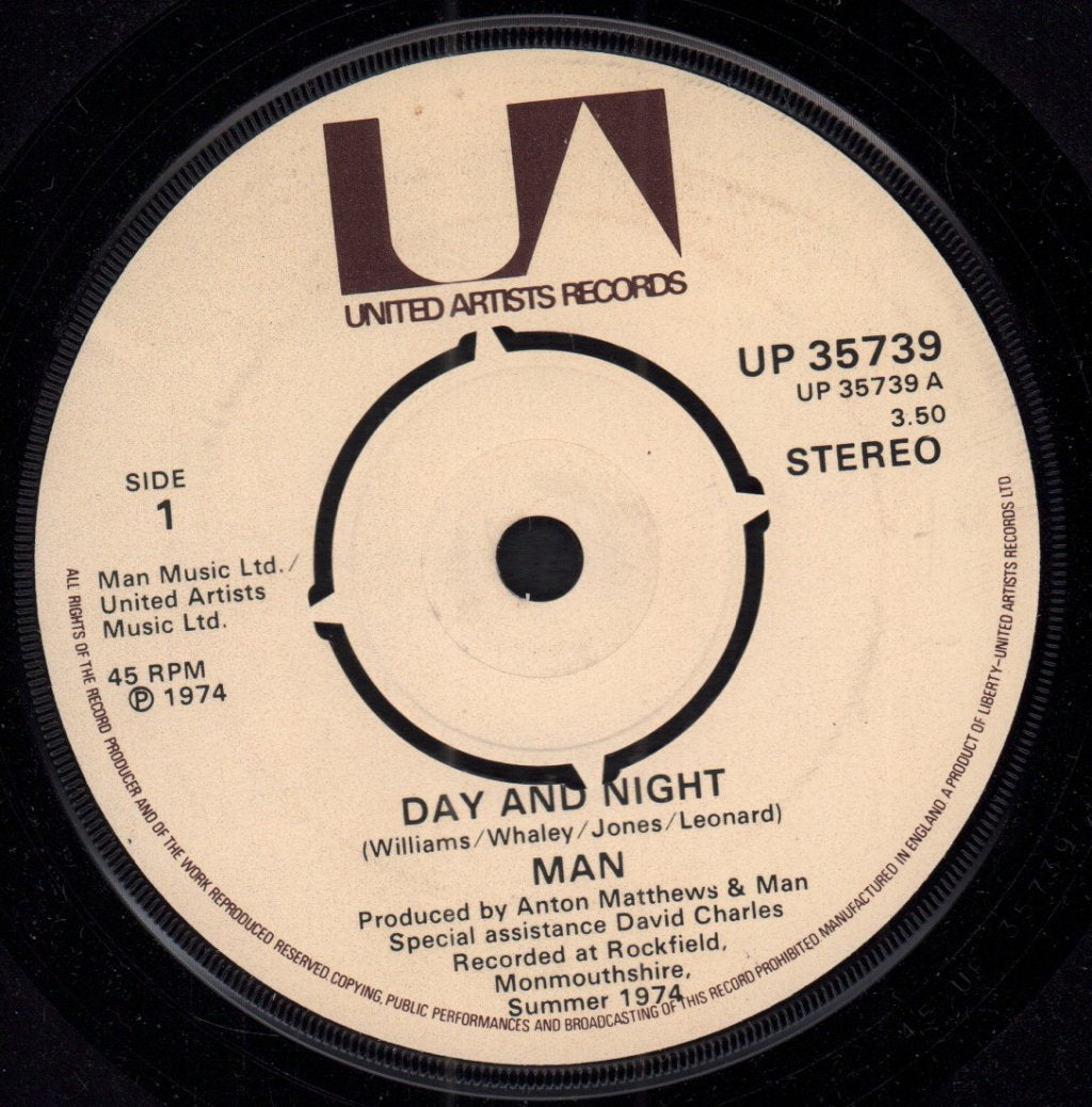 Man (Welsh Progressive Rock Group) - Day And Night - 7 Inch