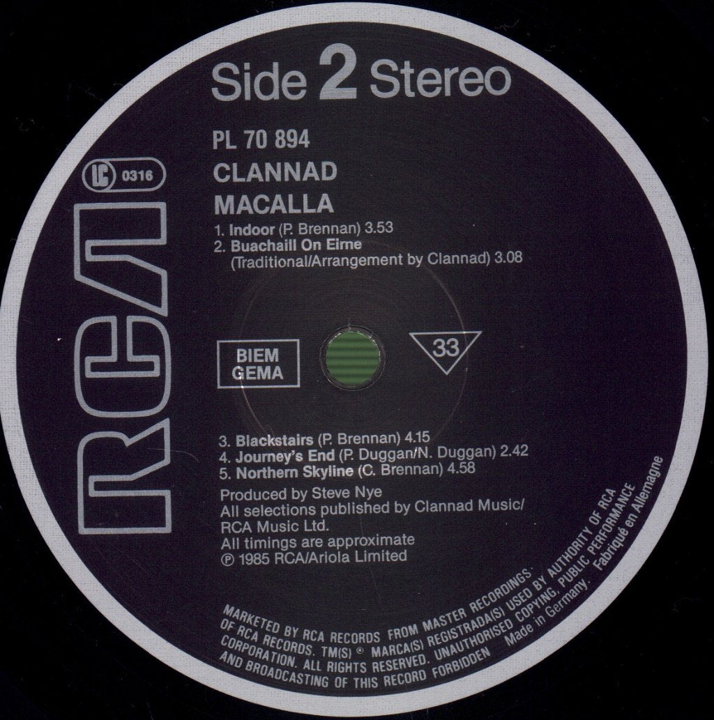 Clannad - Macalla - Lp