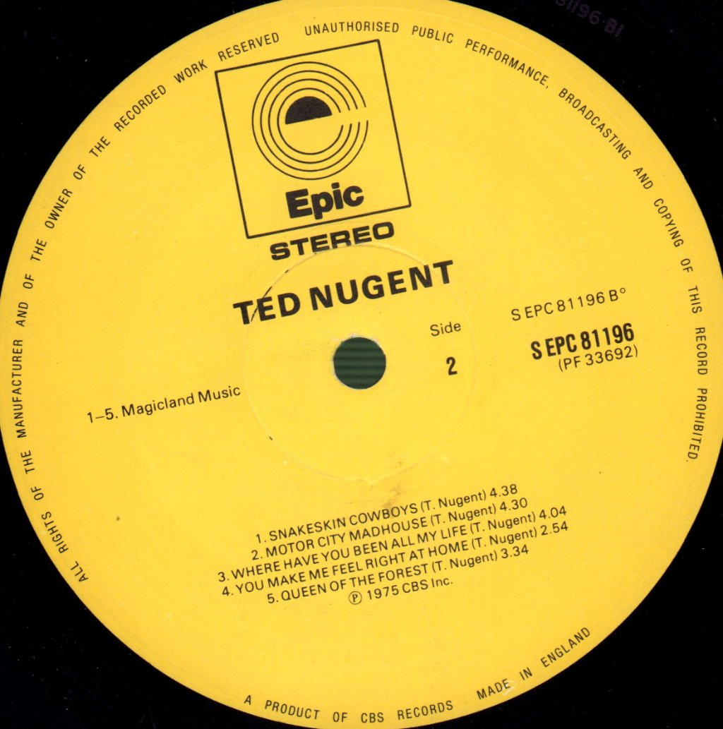 Ted Nugent - Ted Nugent - Lp