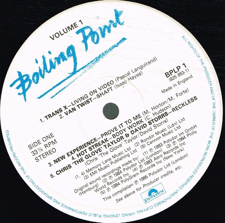 Various Artists - Boiling Point Volume 1 - Lp