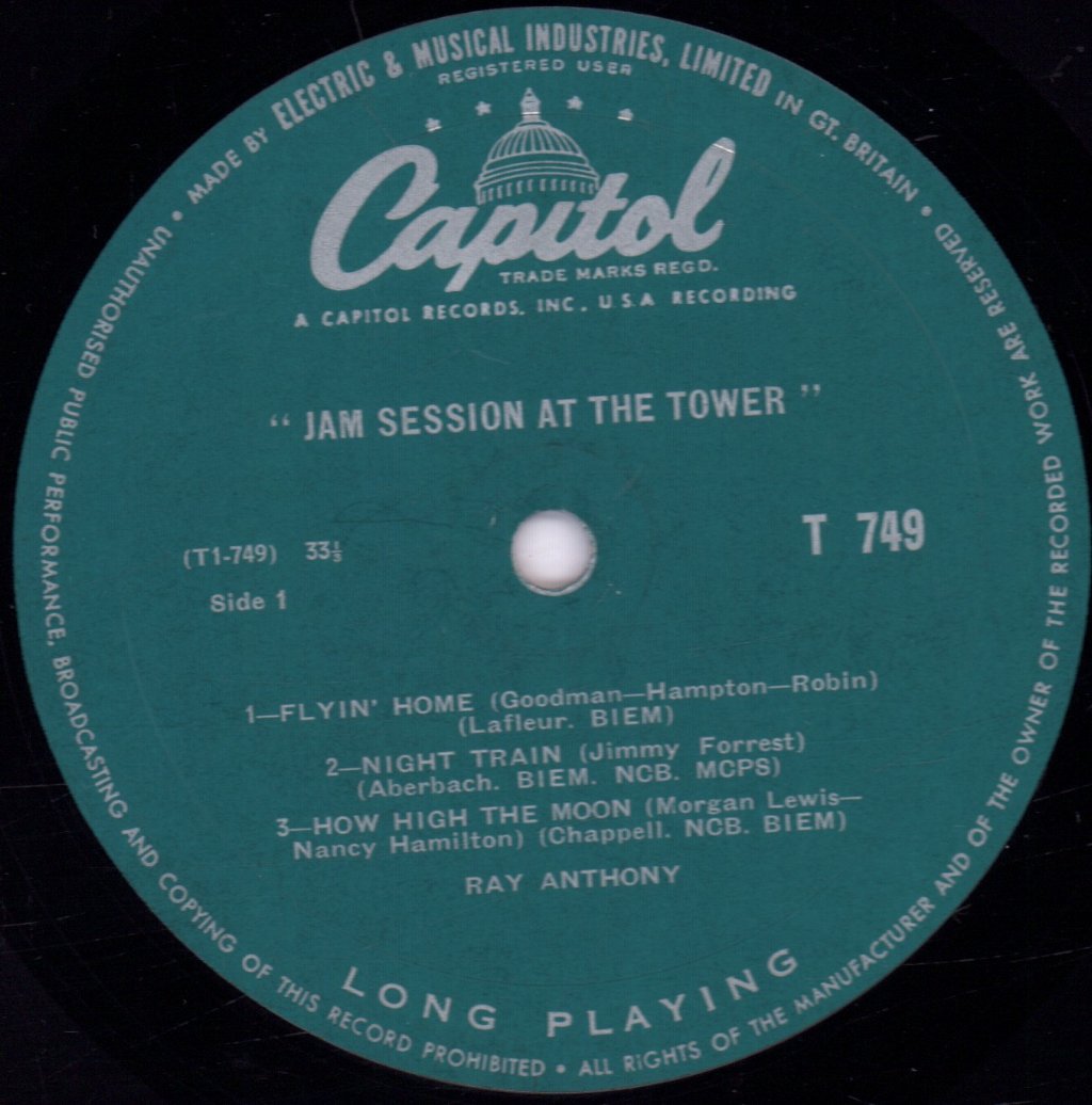 Ray Anthony - Jam Session At The Tower - Lp