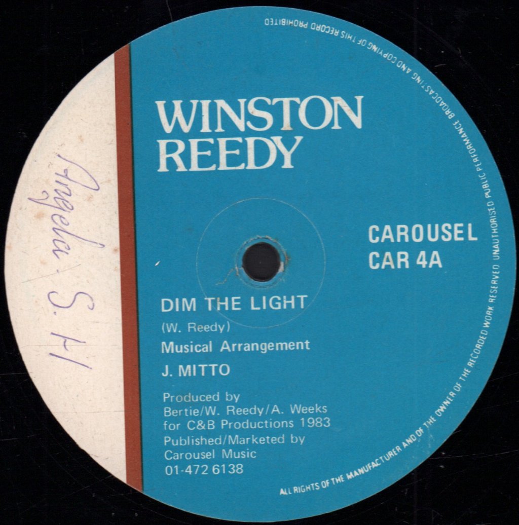 Winston Reedy - Dim The Light - 12 Inch