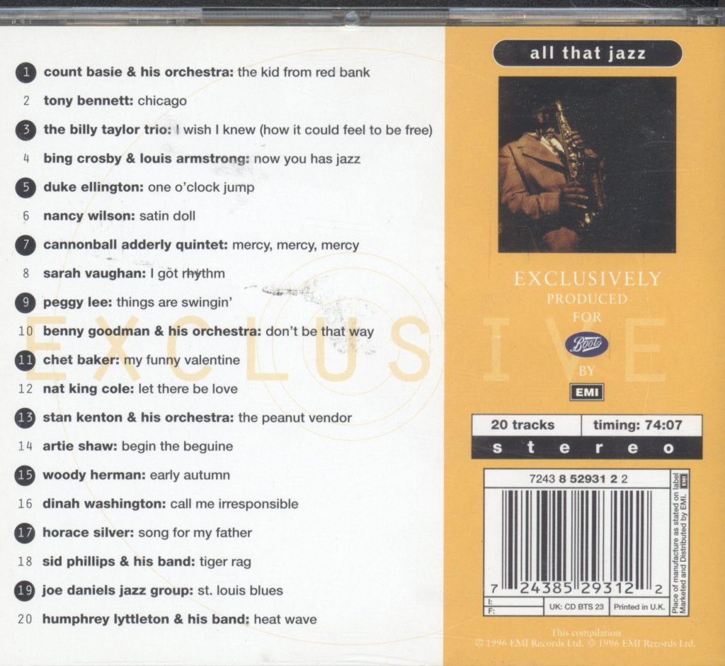 Various Artists - All That Jazz - Cd