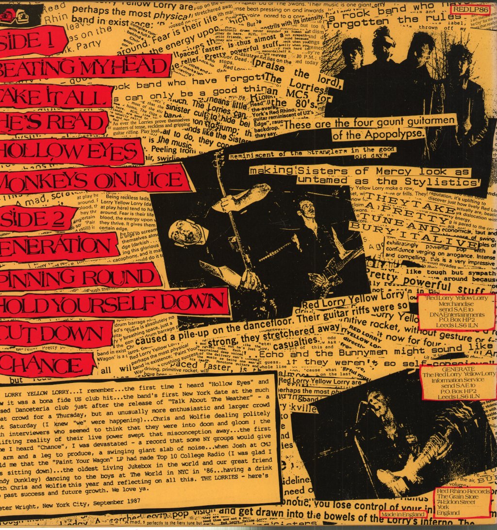 Red Lorry Yellow Lorry - Smashed Hits - Lp