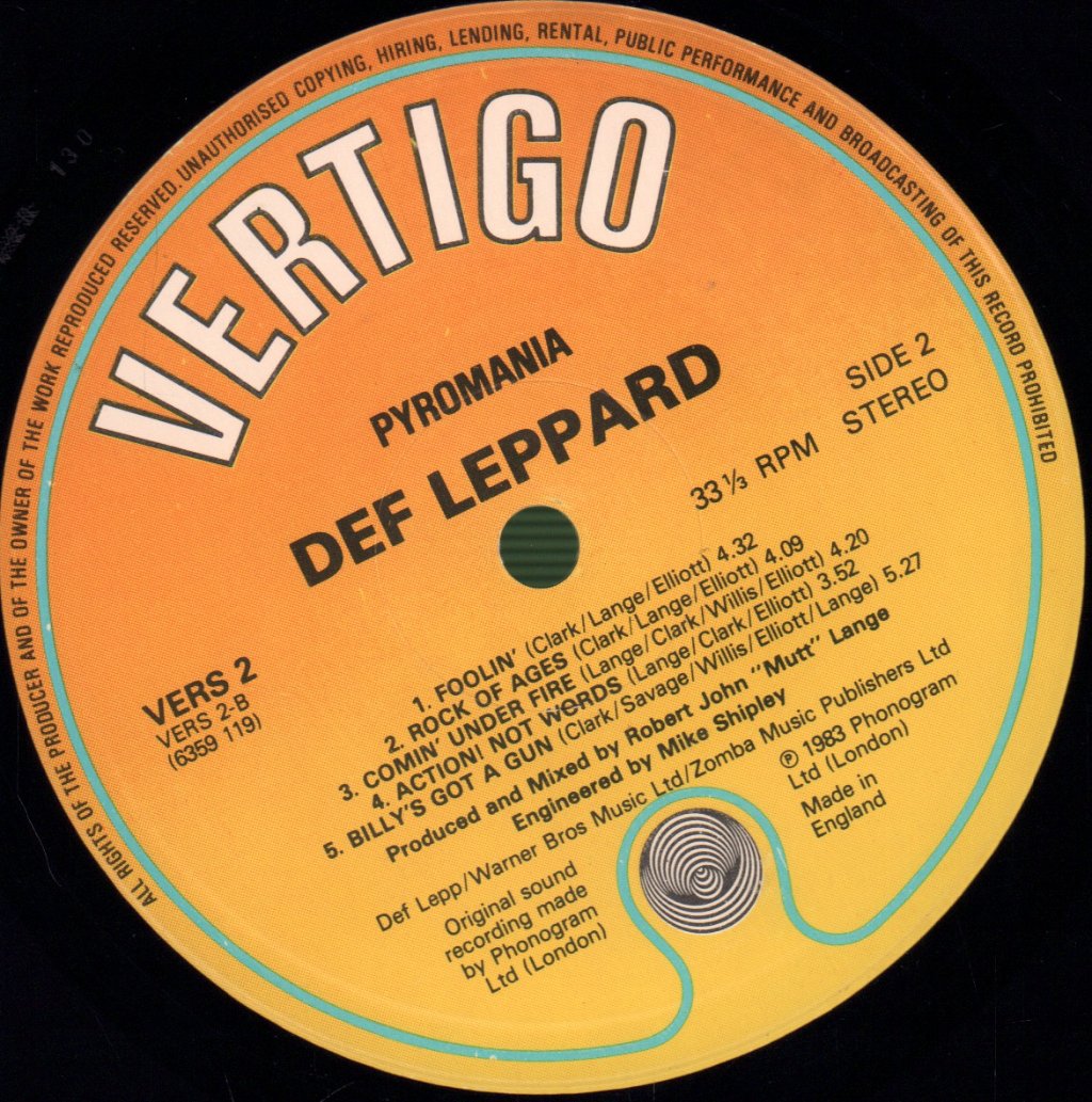 Def Leppard - Pyromania - Lp