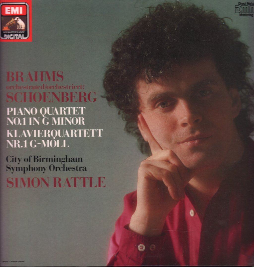 Simon Rattle / City Of Birmingham Symphony Orchestra - Brahms / Schoenberg - Piano Quartet No.1 In G Minor - Lp