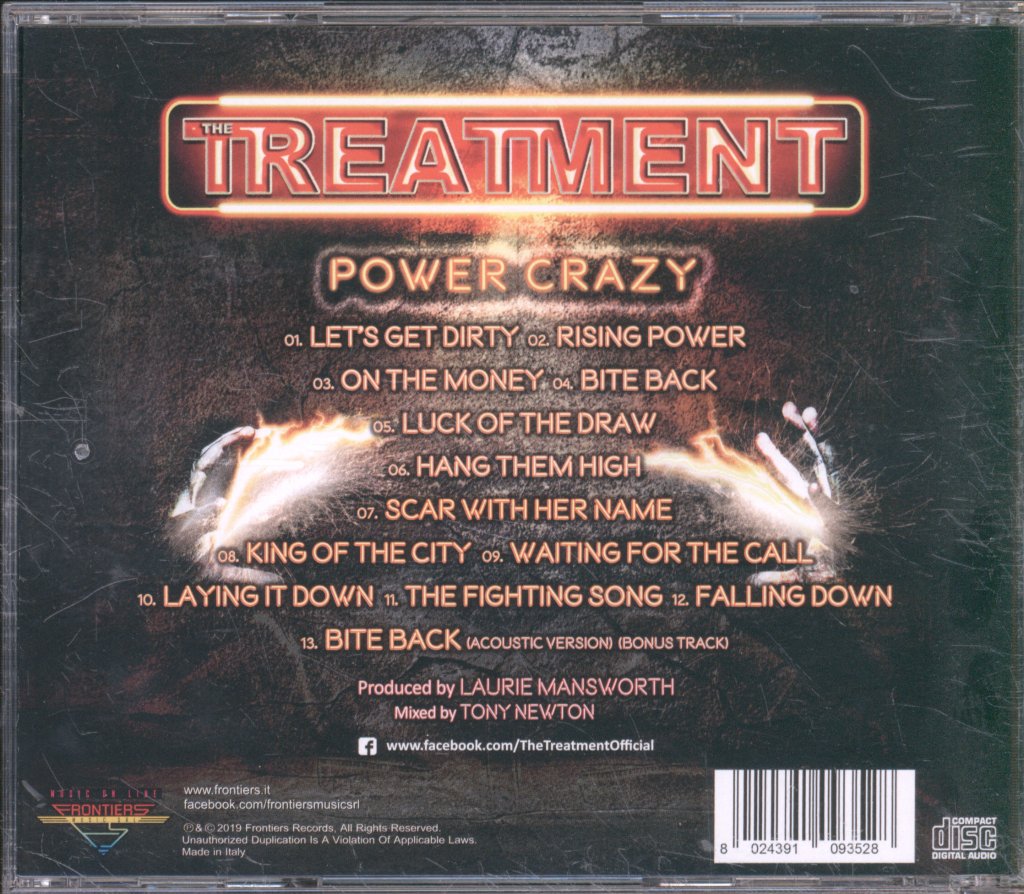 Treatment (Metal) - Power Crazy - Cd