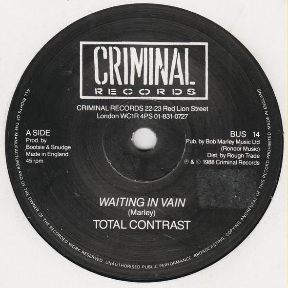Total Contrast - Waiting In Vain - 7 Inch