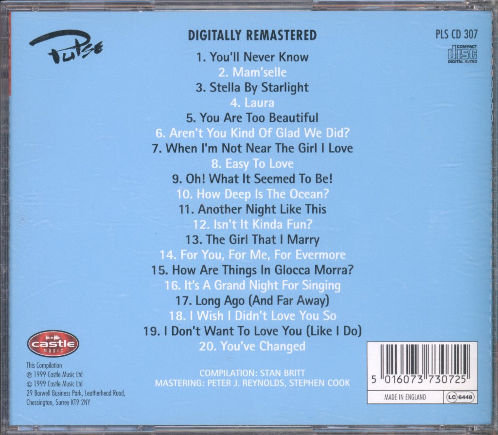 Dick Haymes - Legendary Song Stylist - Cd