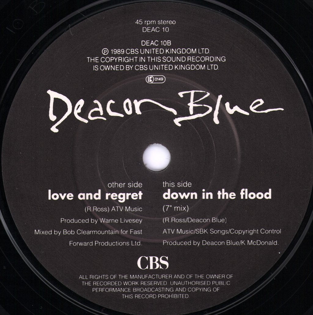 Deacon Blue - Love And Regret - 7 Inch