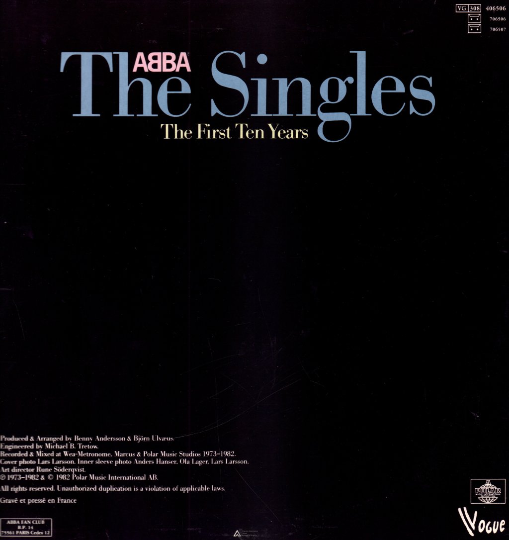 ABBA - Singles - The First Ten Years - Double Lp