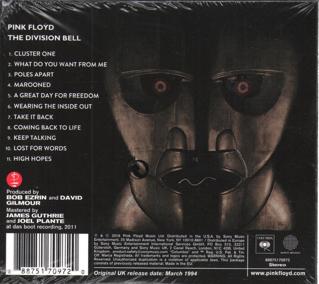 Pink Floyd - Division Bell - Cd – Vinyl Tap