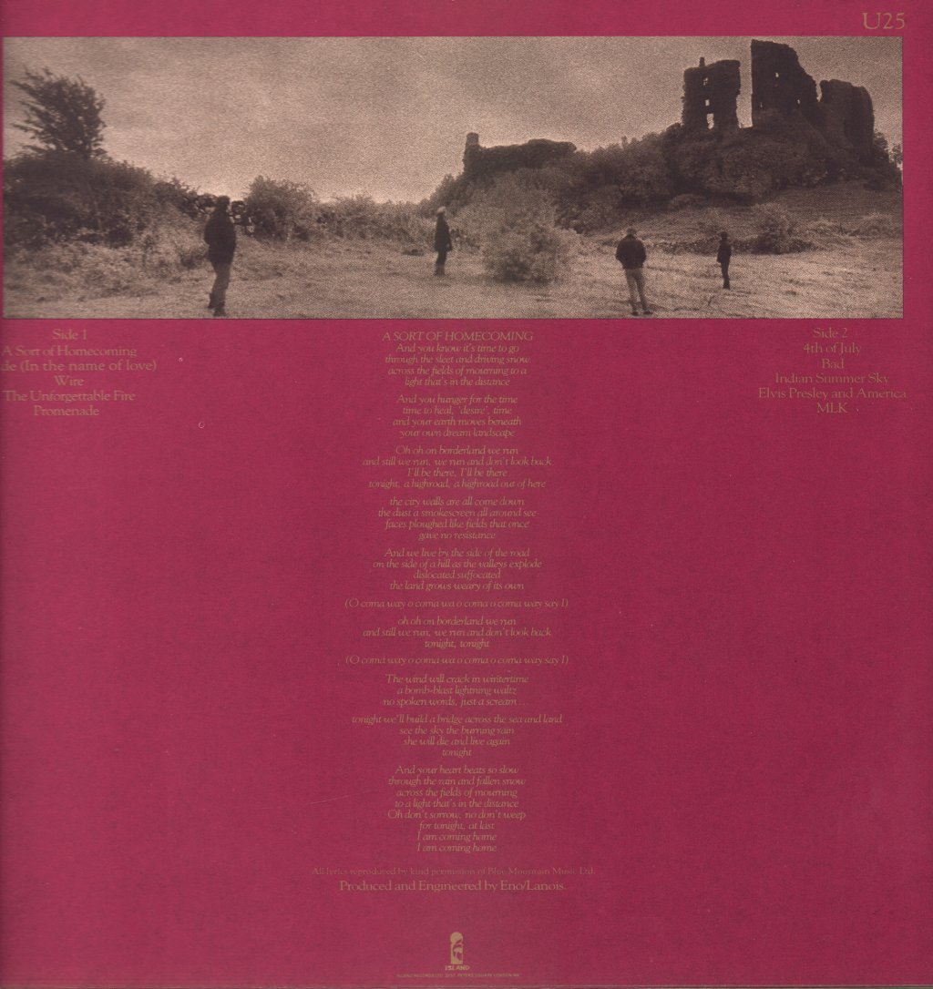 U2 - Unforgettable Fire - Lp