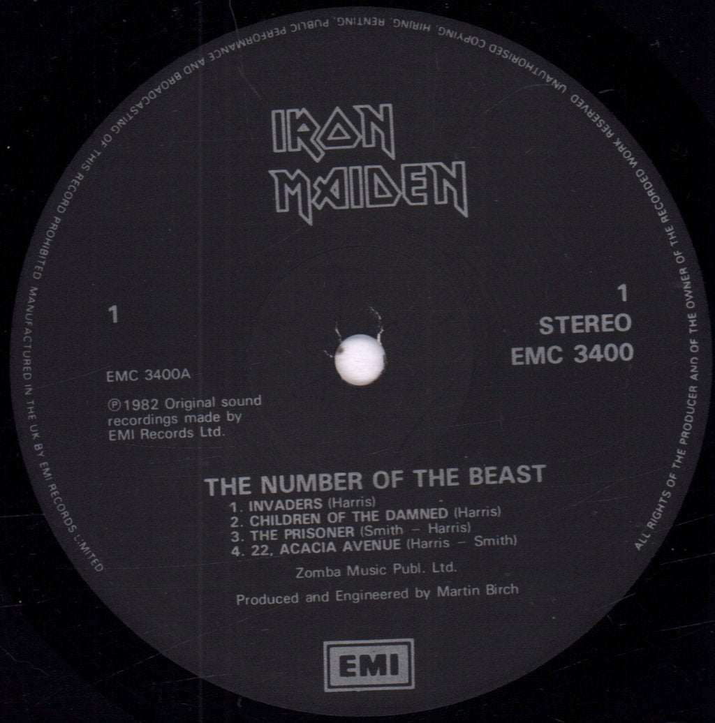 Iron Maiden - Number Of The Beast - Lp