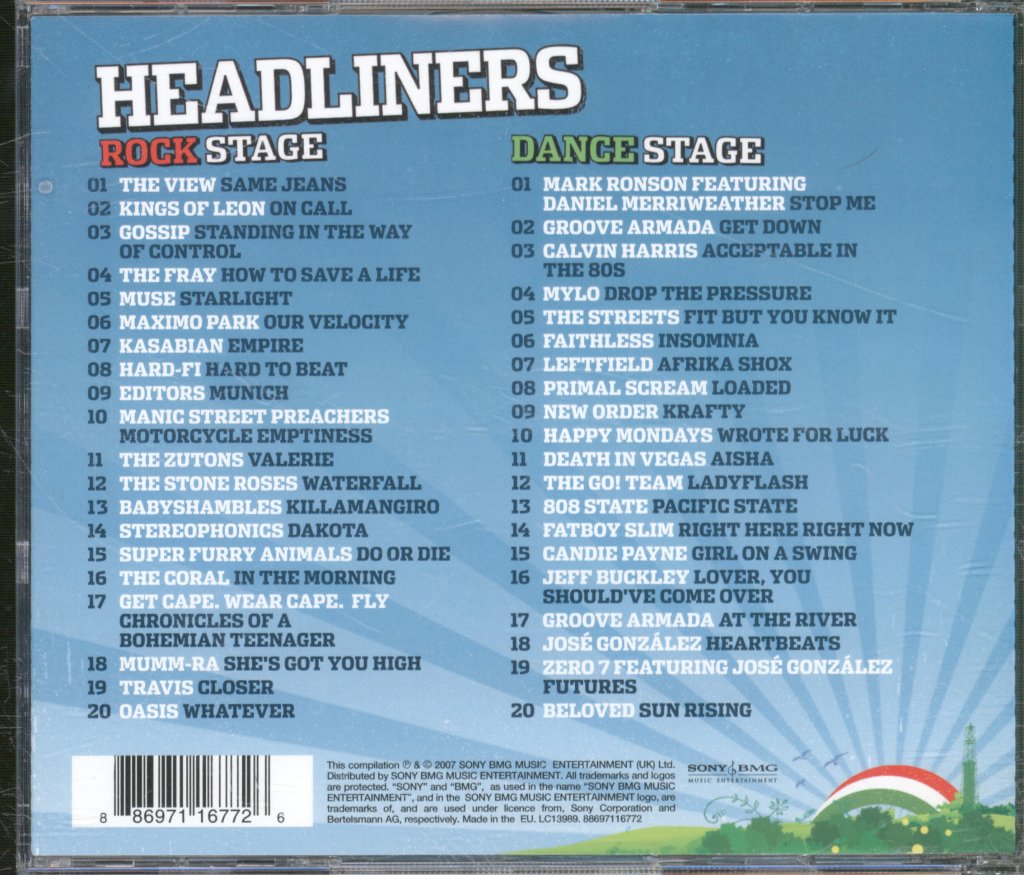 Various Artists - Headliners (The Ultimate Festival Line-Up) - Double Cd