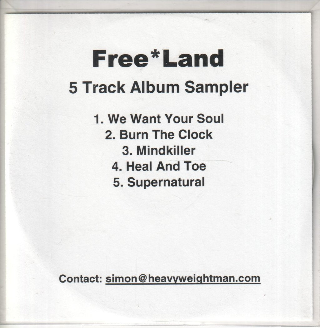 Freeland (adam freeland) - 5 track album sampler - Cdr