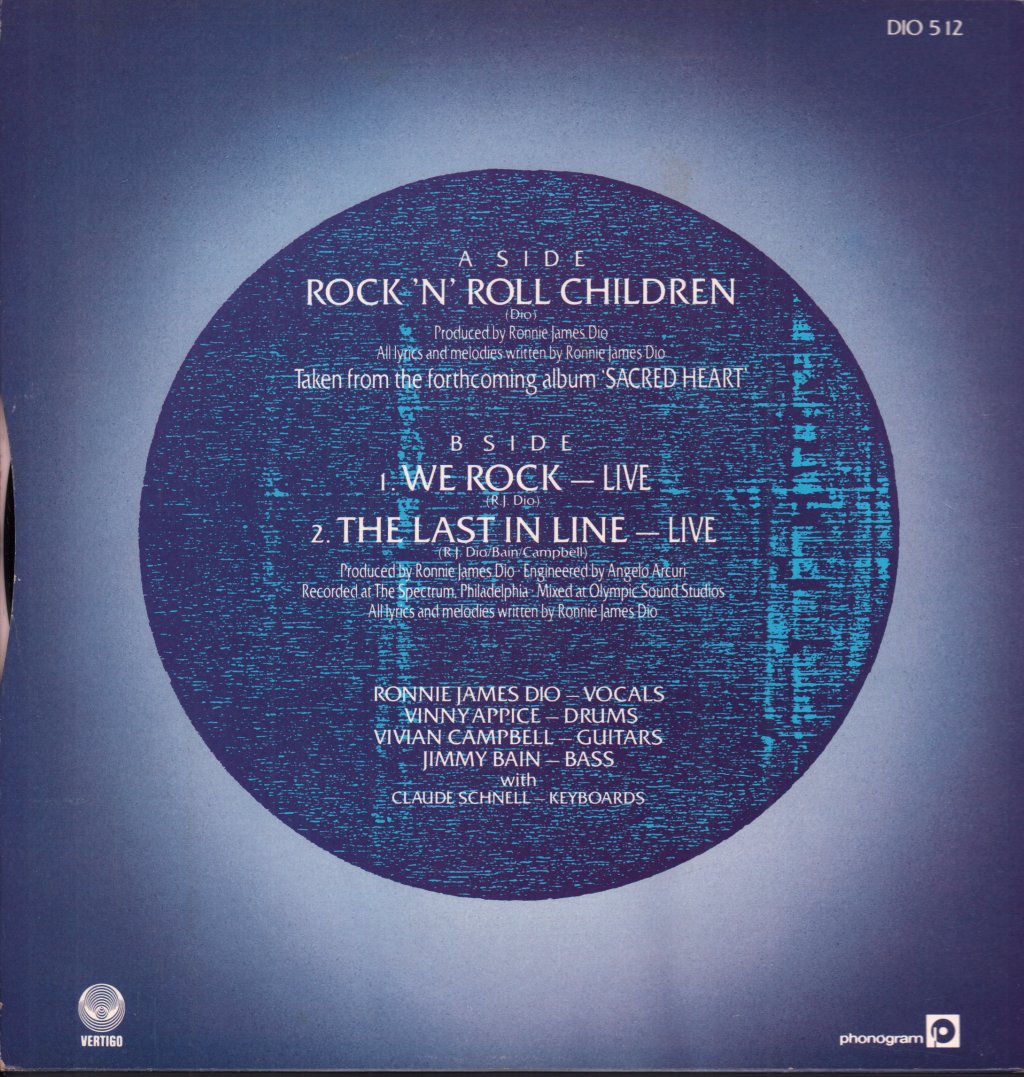 Dio - Rock N Roll Children - 12 Inch