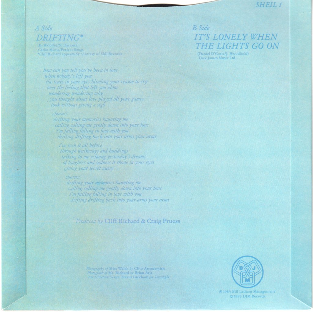 Sheila Walsh And Cliff Richard - Drifting - 7 Inch