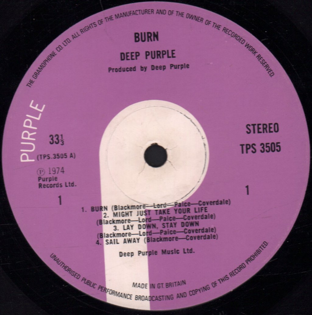 Deep Purple - Burn - Lp