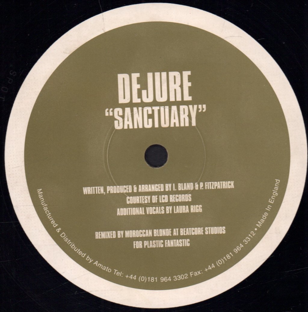Dejure - Sanctuary - 12 Inch