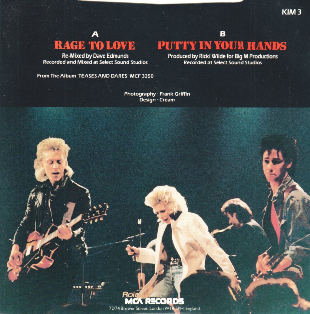 Kim Wilde - Rage To Love - 7 Inch
