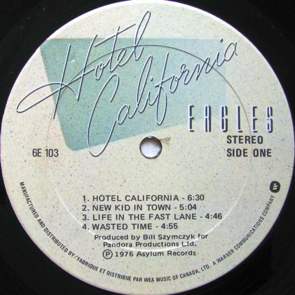 Eagles - Hotel California - Lp