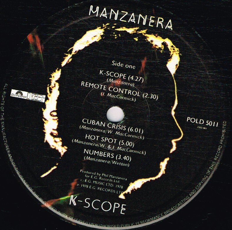 Phil Manzanera - K-Scope - Lp