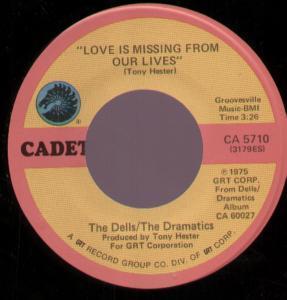 Dells - Love Is Missing From Our Lives - 7 Inch