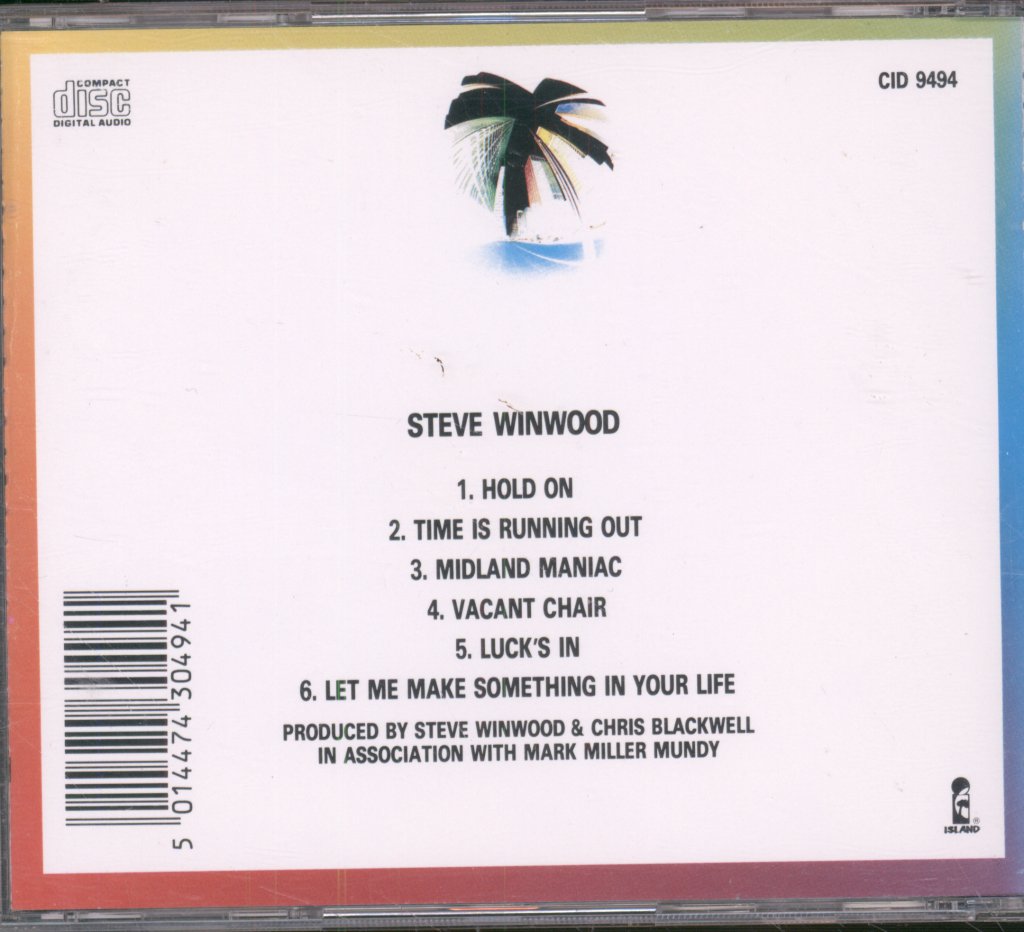 Steve Winwood - Back In The High Life - Cd