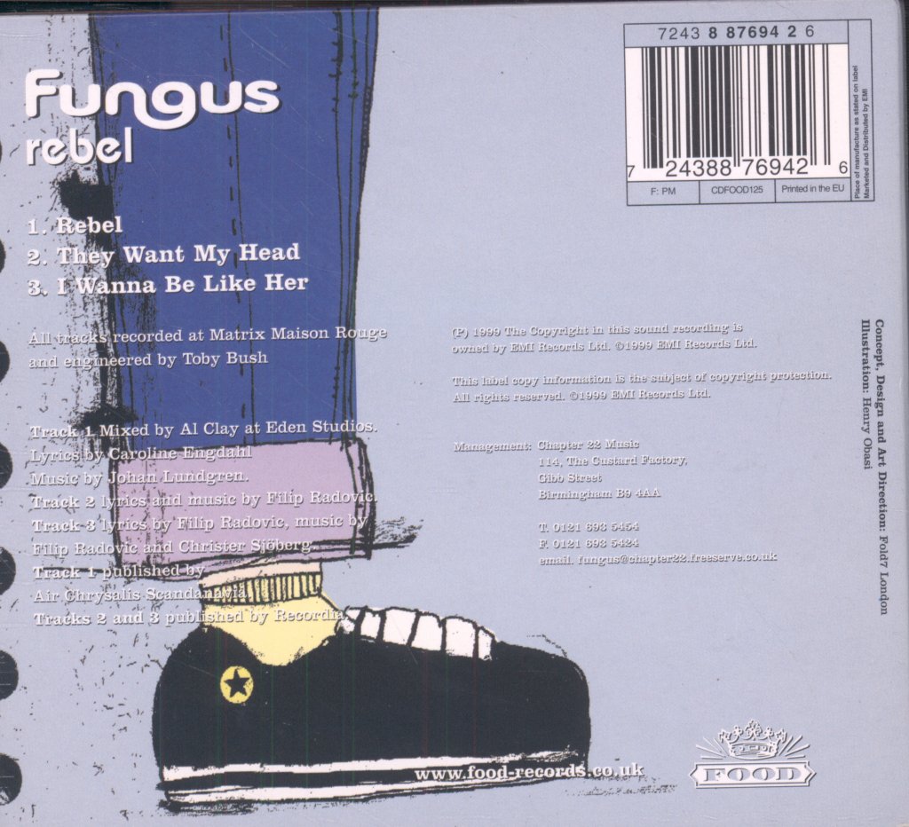 Fungus (Late 90'S Early 2000'S Group) - Rebel - Cd