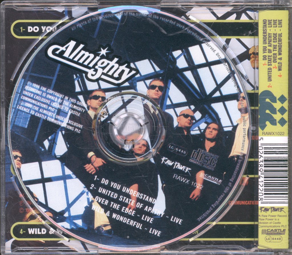 Almighty - Do You Understand - Cd