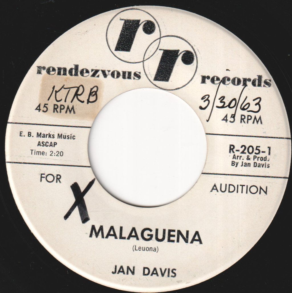 Jan Davis - Malaguena - 7 Inch