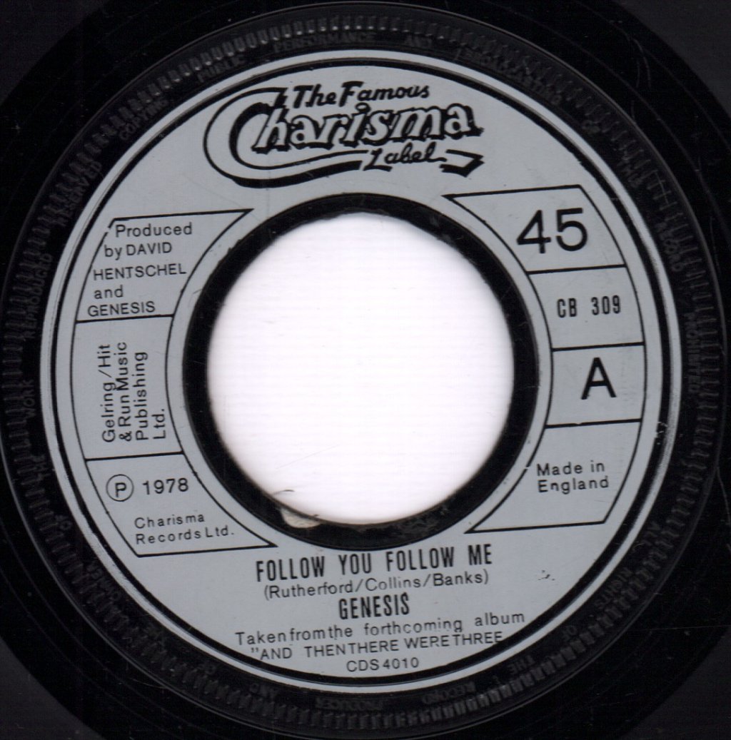 Genesis - Follow You Follow Me - 7 Inch