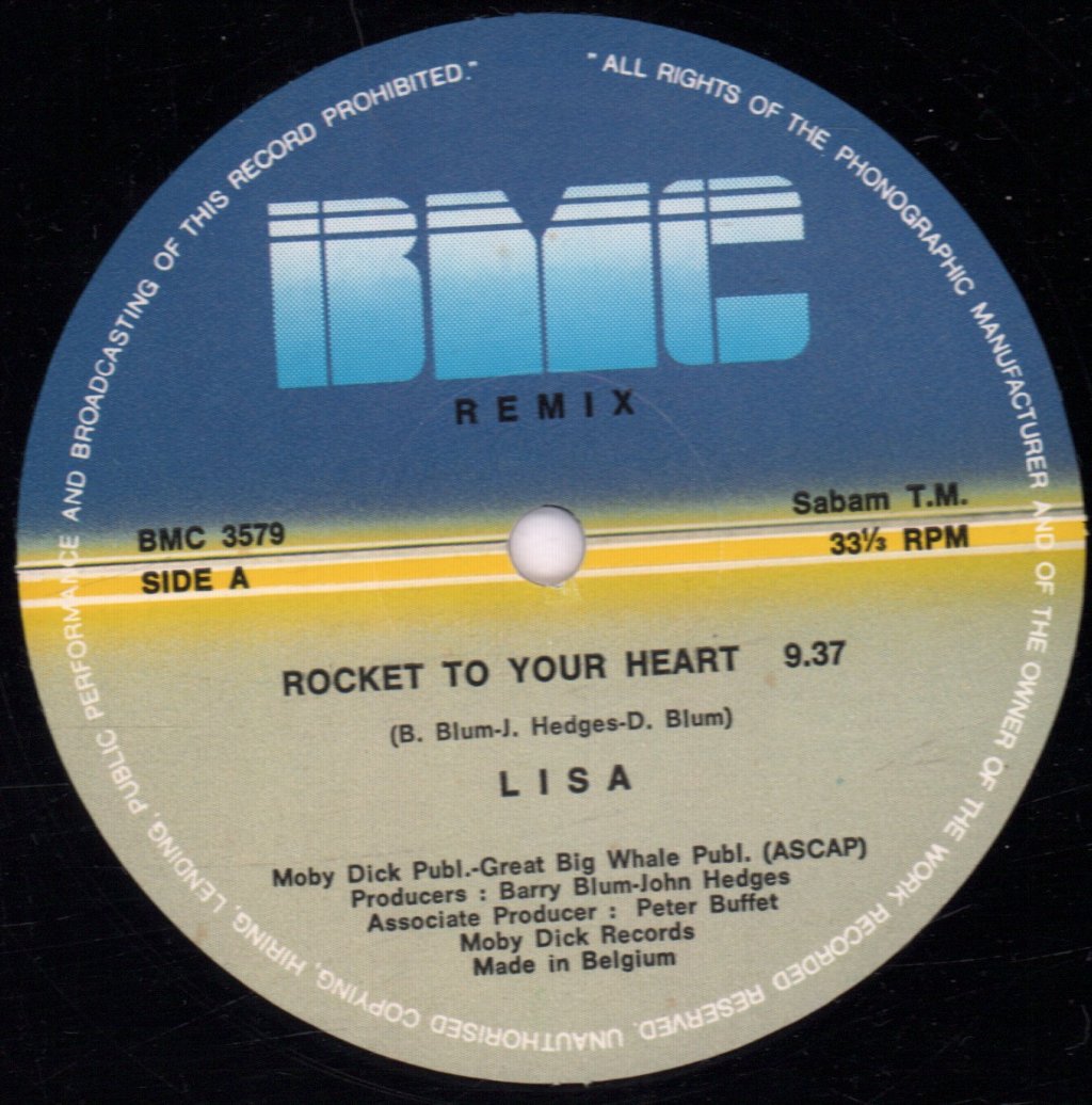 Lisa - Rocket To Your Heart (Hot Tracks Remix) - 12 Inch
