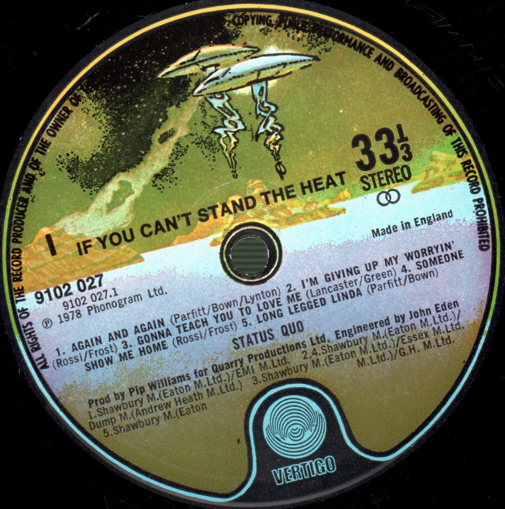 Status Quo - If You Can't Stand The Heat - Lp