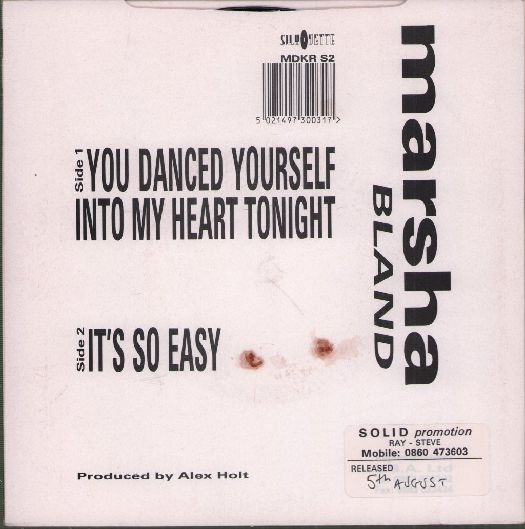 Marsha Bland - You Danced Yourself Into My Heart Tonight - 7 Inch