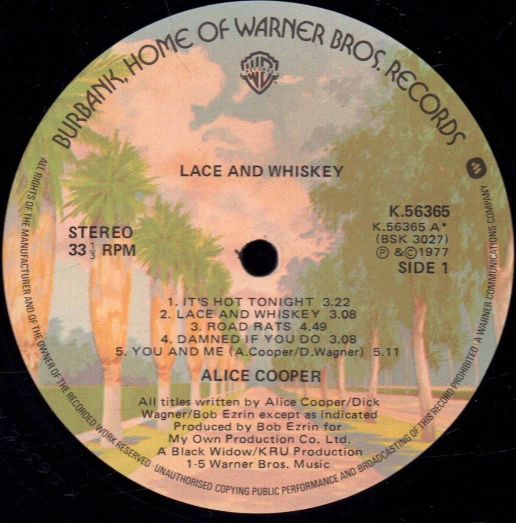 Alice Cooper - Lace And Whiskey - Lp