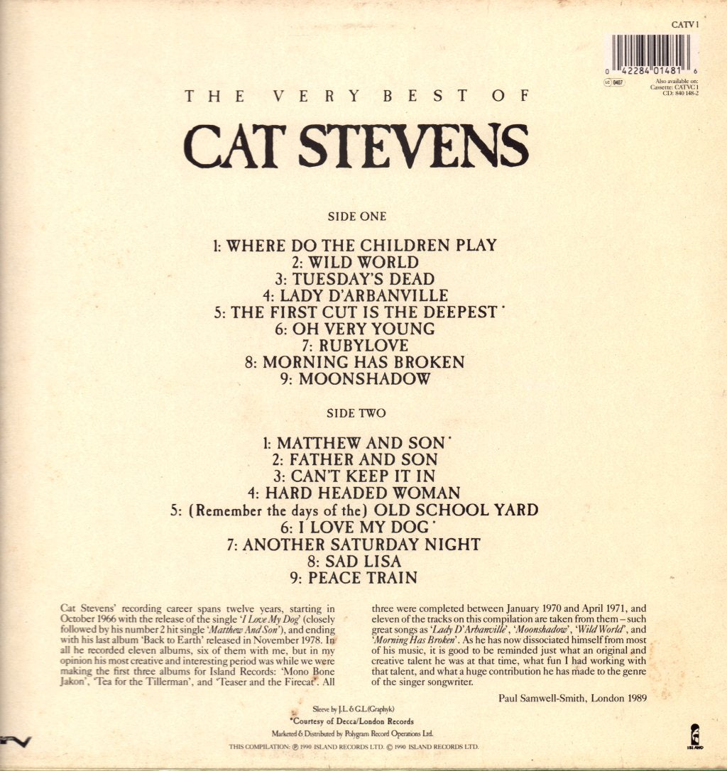 Cat Stevens - Very Best Of - Lp