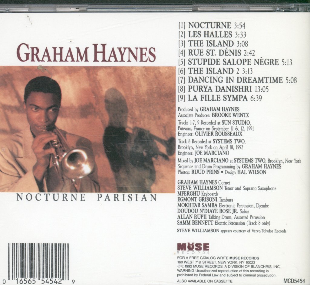 Graham Haynes - Nocturne Parisian - Cd