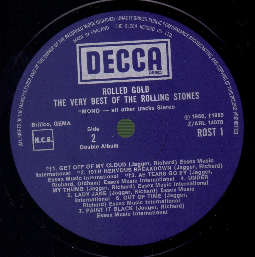 Rolling Stones - Rolled Gold - Double Lp