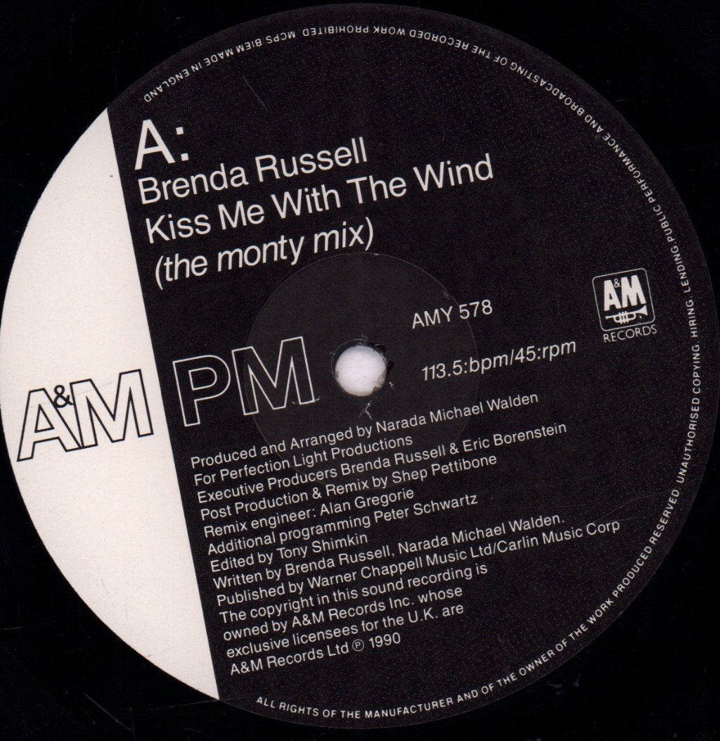 Brenda Russell - Kiss Me With The Wind - 12 Inch